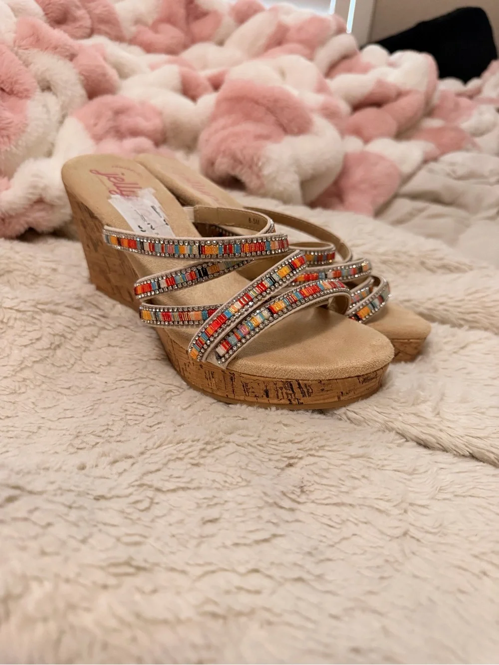 Jellypop strappy wedge